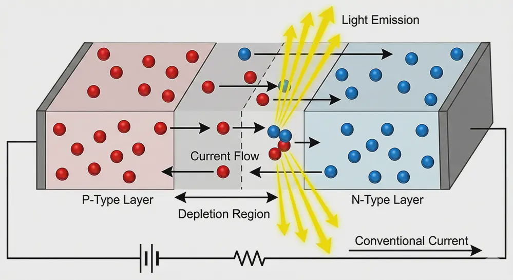 LED semiconductor diagram