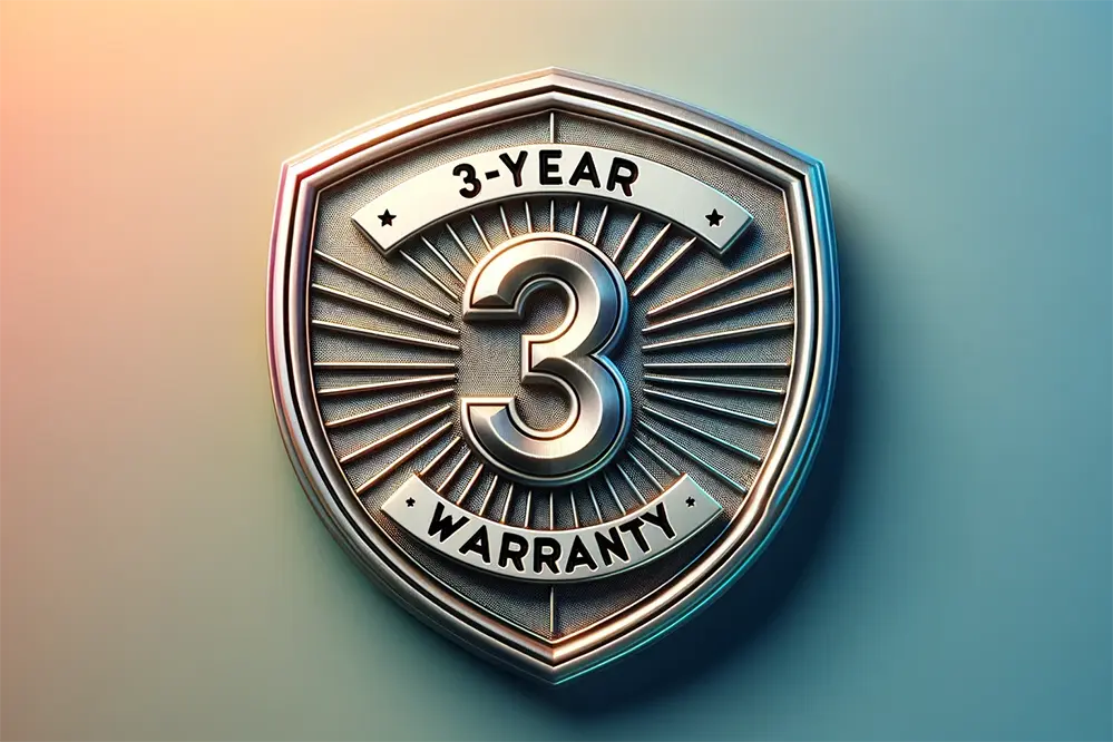 3-year warranty