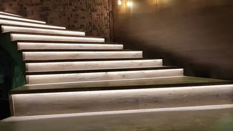 COB LED Strip Used in Stairs