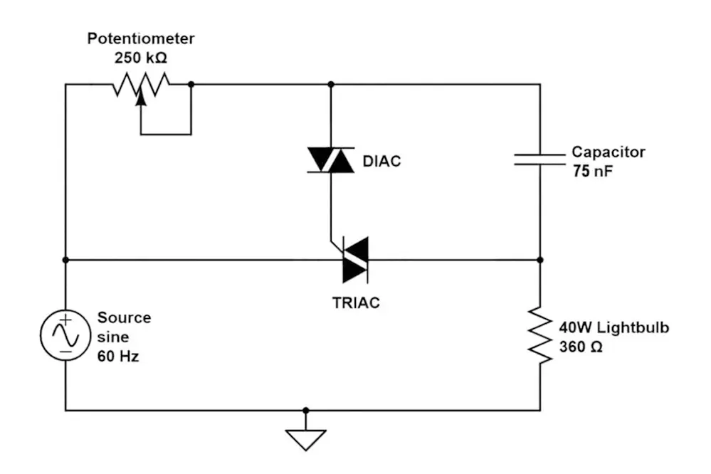 What Is a TRIAC Dimmer? An In Circuit Diagram
