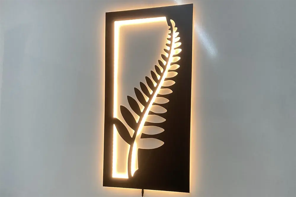 LED strip wall artwork